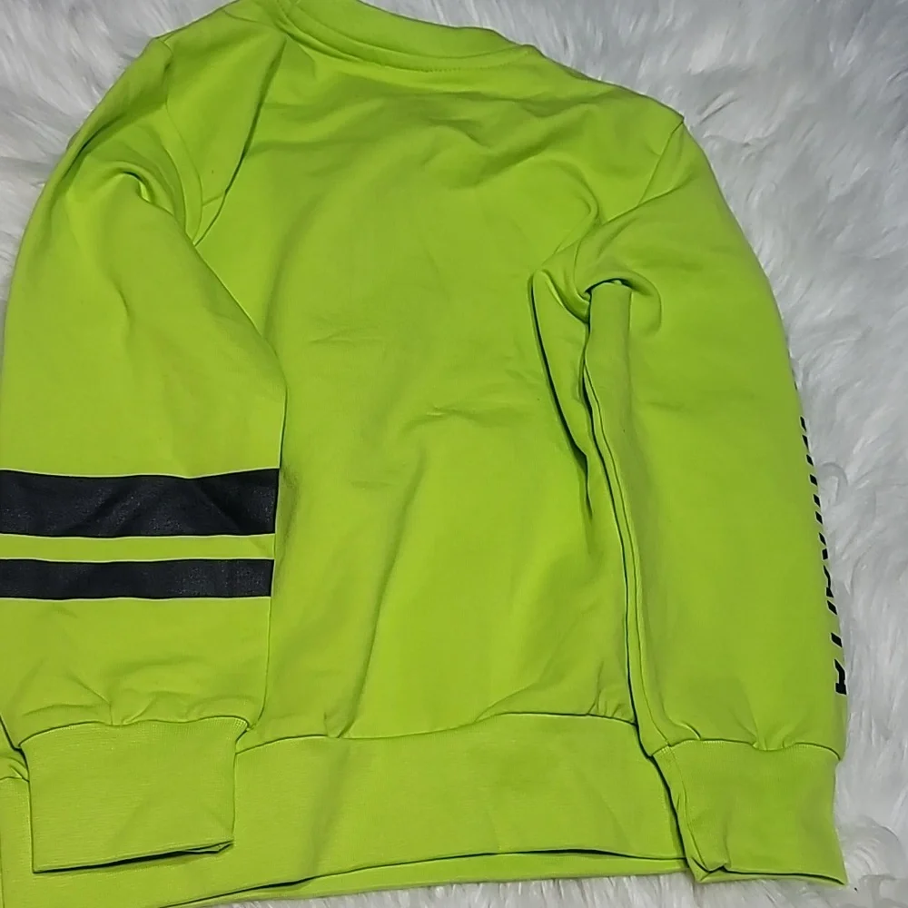 Kappa Sweatshirt Lime/Blue NWOT - Picture 4 of 4
